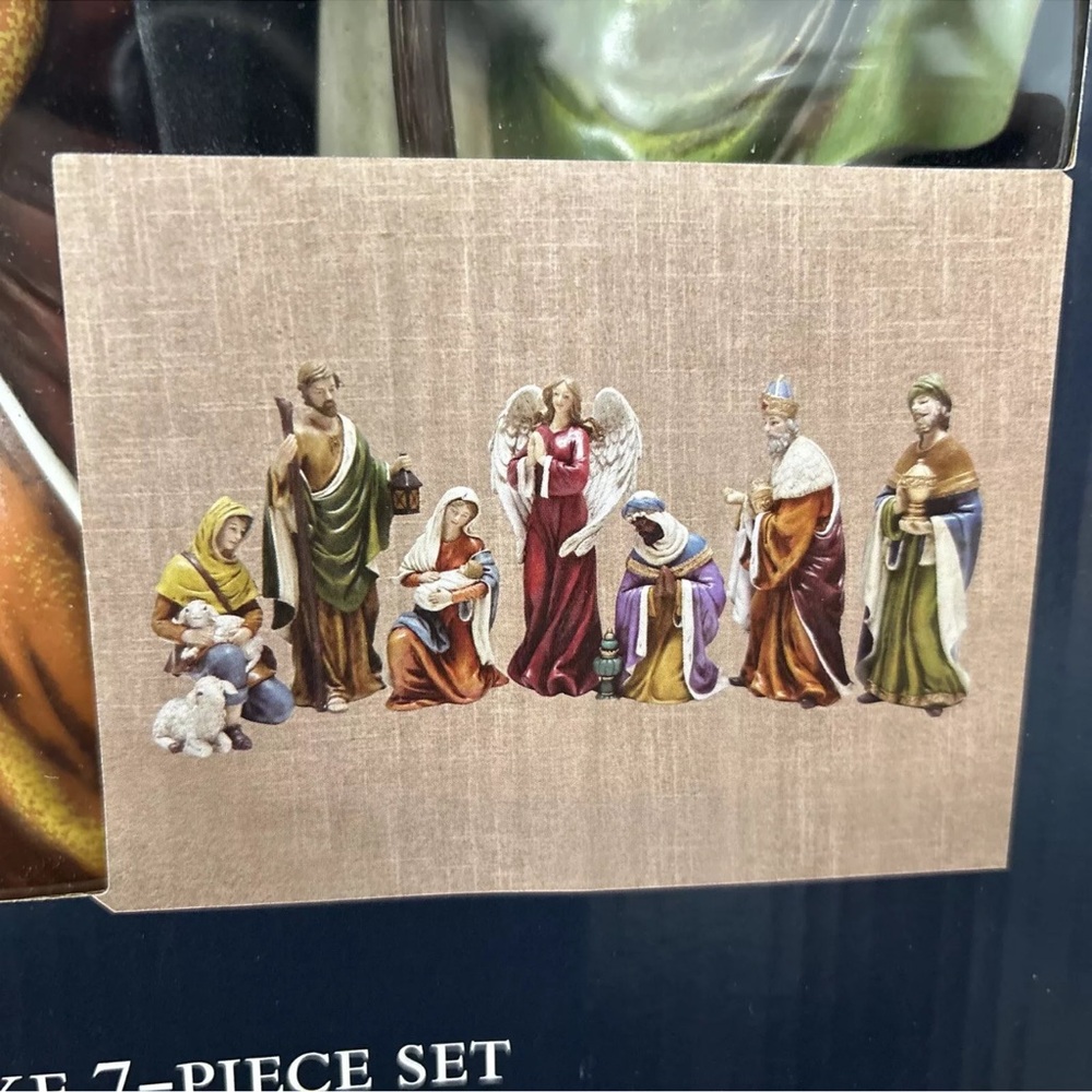 Nativity Scene The Promise of Christmas by Robert Stanley Deluxe 7 Piece Set new - Picture 5 of 11